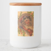 Leyendecker Kerstman Antiek Victoriaans Voedselcontainer Etiket (Voorkant)
