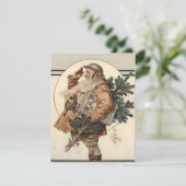 Leyendecker Kerstman WWI Feestdagenkaart (Staand voorkant)