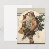 Leyendecker Kerstman WWI Feestdagenkaart (Voorkant / Achterkant)