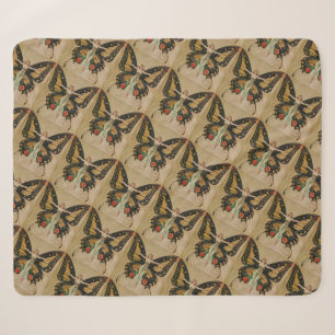Leyendecker Vlindermeisje Vintage Art Deco Sherpa Deken
