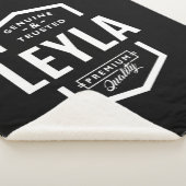 Leyla Gepersonaliseerde naam Birthday Sherpa Deken (3/4)