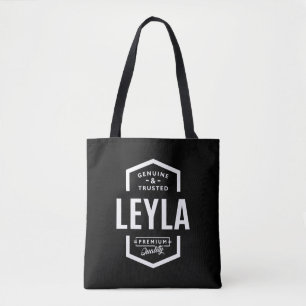 Leyla Gepersonaliseerde naam Birthday Tote Bag