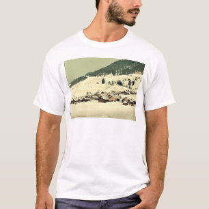 Leysin, het dorp en het sanatorium in de winter, N T-shirt