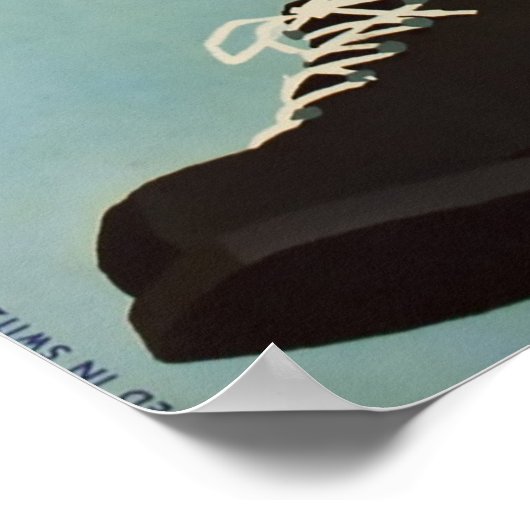 Leysin,Zwitserland,Ski Poster (Hoek)