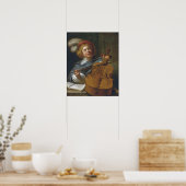 Leyster - Cello Player Poster (Keuken)