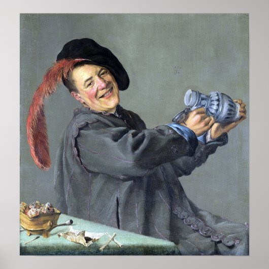 Leyster - De vrolijke drinker Poster (Voorkant)