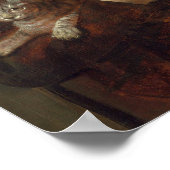 Leyster - een jongen en een meisje met een kat en  poster (Hoek)