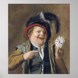 Leyster - Een Kaart Player Poster