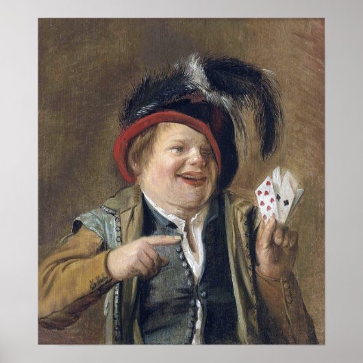 Leyster - Een kaartspeler Poster (Voorkant)
