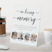 Leyton foto in liefdevolle herinnering bruiloft reclamebord met voetstuk (Insitu)