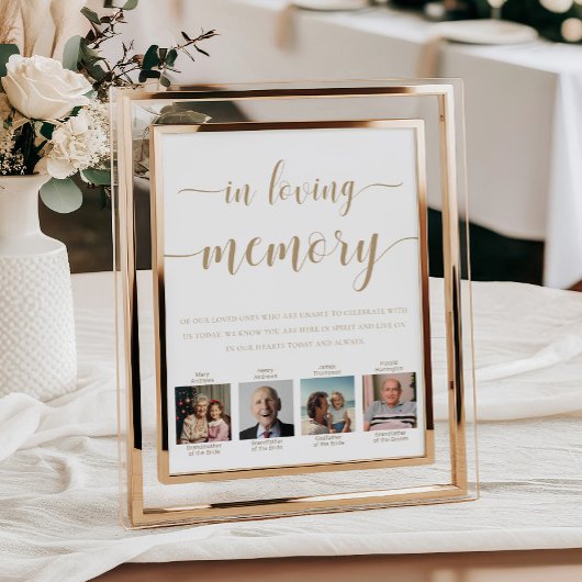 Leyton Foto In Loving Memory Huwelijk Poster