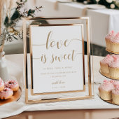 Leyton Gold Minimal Love is een teken van zoete gu Poster