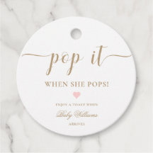 Leyton Gold Minimal Pop it Champagne Favoriet Tag