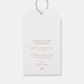 Leyton Gold Modern Minimal Pop IT Champagne Label Cadeaulabel (Achterkant)