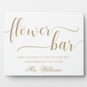 Leyton Gold Modern Minimale Ventilatorboog Fotoplaat (Voorkant)