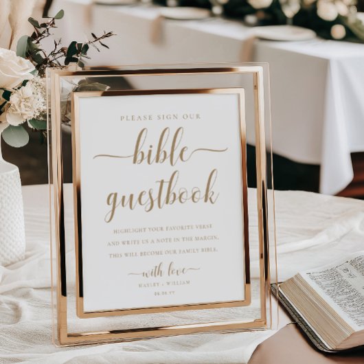 Leyton Gold Teken Ons Bijbel Trouwboek Poster