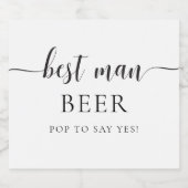 Leyton minima Beste voorstel voor bier Etiket (Enkel label)