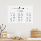 Leyton Minimale 3 Banquet Table Seating Poster (Keuken)