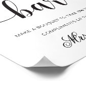 Leyton Modern Minimaal Bloemenbar Bord Poster (Hoek)