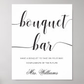 Leyton Modern Minimaal Boeket Bar Bord Poster (Voorkant)