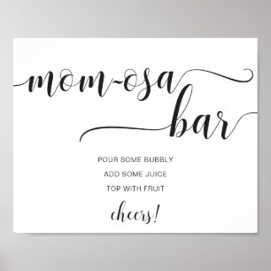 Leyton Modern Minimaal Momosa Bar Bord Poster