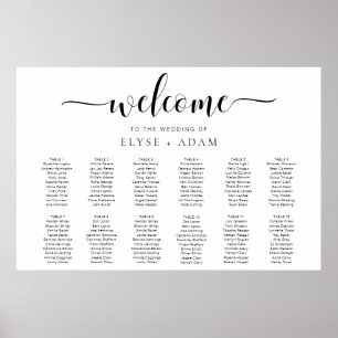 Leyton Modern Minimal 12 Poster voor tafelzitplaat