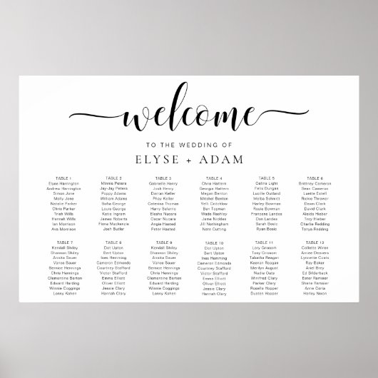 Leyton Modern Minimal 12 Poster voor tafelzitplaat (Voorkant)