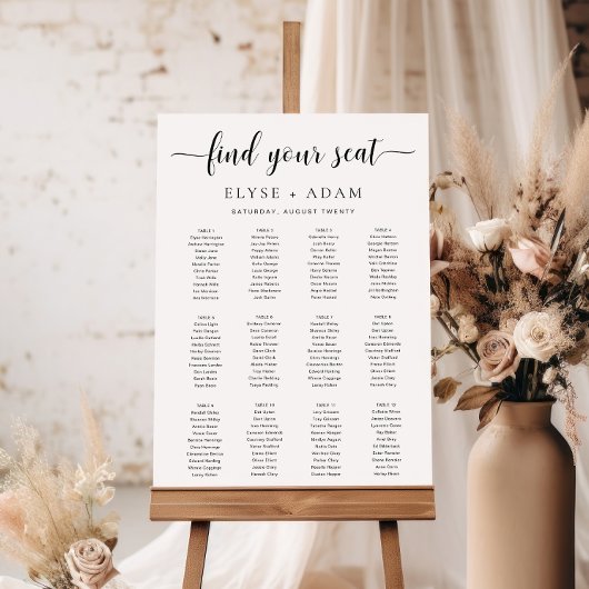 Leyton Modern Minimal 12 Poster voor tafelzitplaat