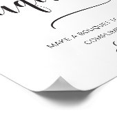 Leyton Modern Minimal Bouquet Bar Sign Poster (Hoek)