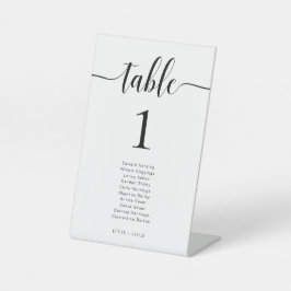 Leyton Modern Minimalist Weddenschappen Reclamebord Met Voetstuk