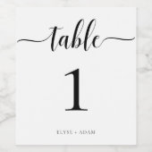 Leyton Modern Minimalist Weddenschappen Wijn Etiket (Enkel label)