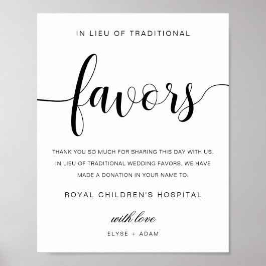 Leyton Modern Minimalistisch Alternatief Favor Tek Poster (Voorkant)