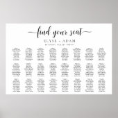 Leyton Moderne minimale 24-tafelzitjes Poster (Voorkant)