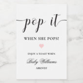 Leyton Moderne Minimale Pop Het Mini Fles Etiket (Enkel label)