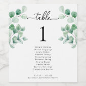 Leyton moderne minimalistische huwelijkstafel wijn etiket (Enkel label)