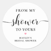 Leyton Van Mijn Douche Naar Jouw Zeep Ronde Sticker (Voorkant)