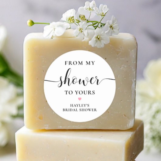 Leyton Van Mijn Douche Naar Jouw Zeep Ronde Sticker