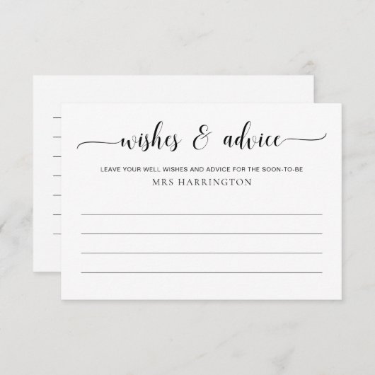 Leyton Wishes en advies Informatiekaartje (Voorkant / Achterkant)