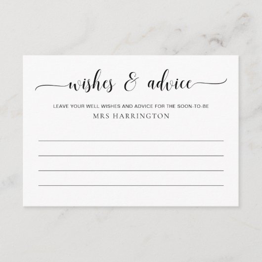 Leyton Wishes en advies Informatiekaartje (Voorkant)