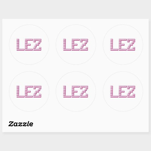 LEZ RONDE STICKER (Vel)