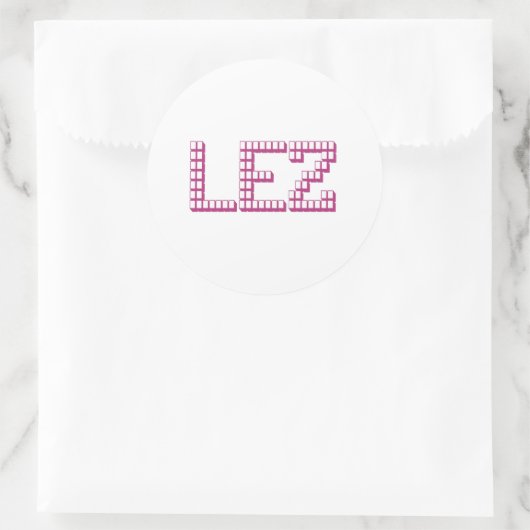 LEZ RONDE STICKER (Tas)