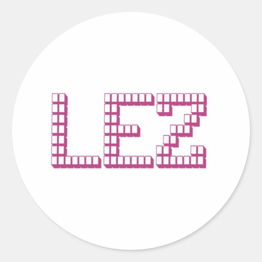 LEZ RONDE STICKER (Voorkant)