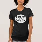 Lezbi Nerdy Basic T-shirt (witte logo) (Voorkant)