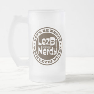 Lezbi Nerdy Frosty Mug Matglas Bierpul