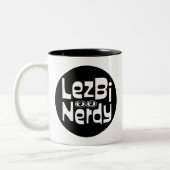 Lezbi Nerdy Two Tone Mok (Links)
