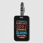 Lezen - 100% kans op lezen bagagelabel (Voorkant (verticaal))