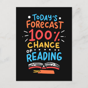 Lezen - 100% kans op lezen briefkaart