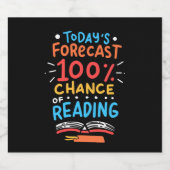 Lezen - 100% kans op lezen likeurfles etiket (Enkel label)