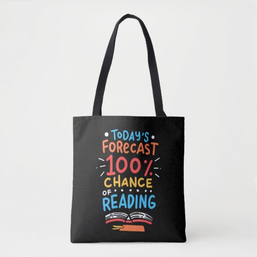 Lezen - 100% kans op lezen tote bag (Voorkant)