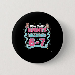 Lezen 67 Meme Engelse leraar Grappig 67 Boek Liefd Ronde Button 5,7 Cm